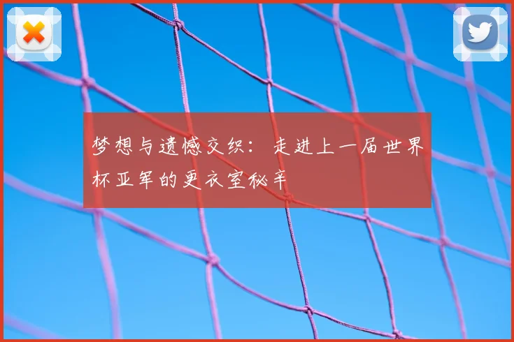 梦想与遗憾交织：走进上一届世界杯亚军的更衣室秘辛